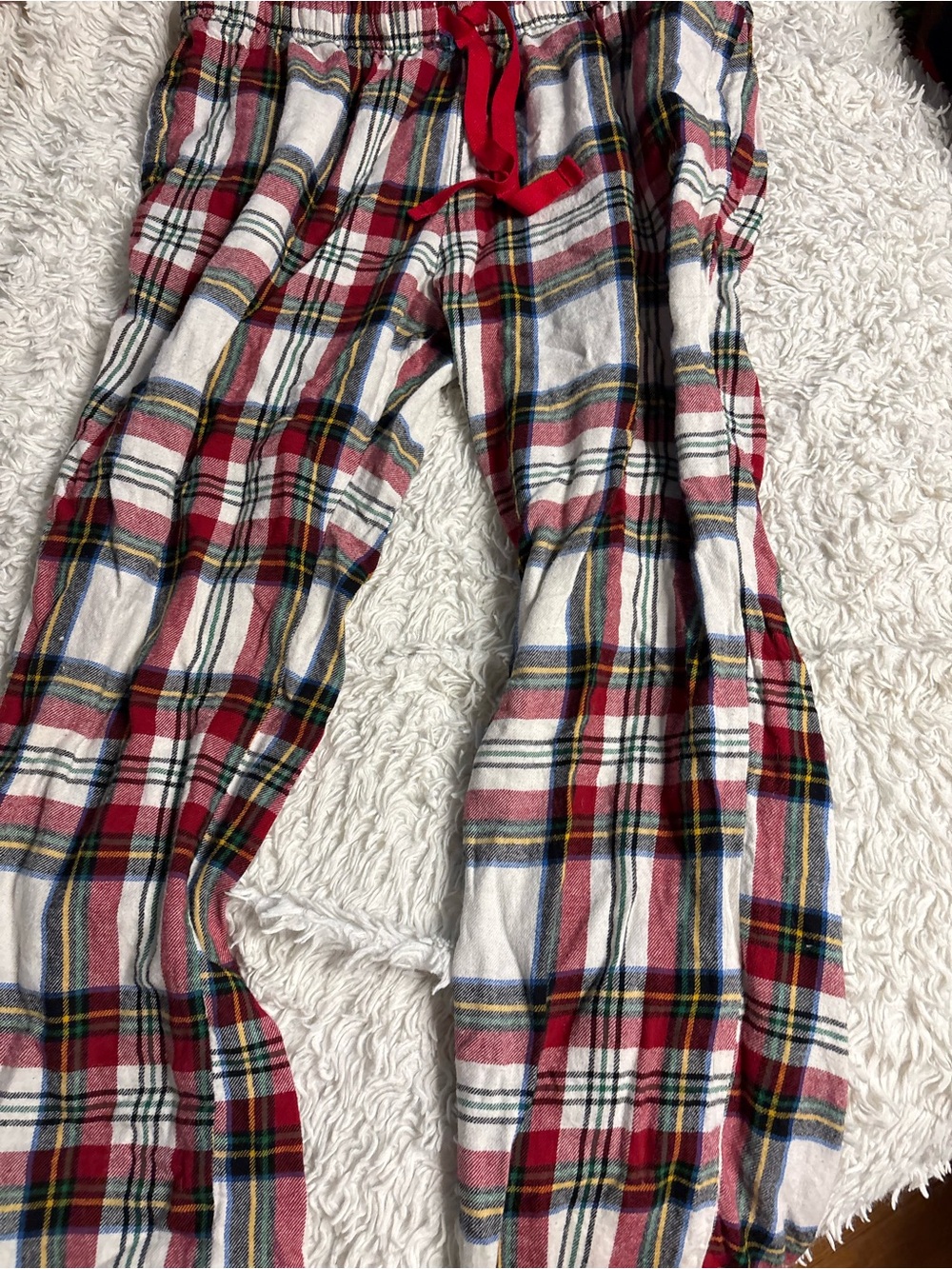 Old Navy Red Multicolor Plaid Lounge Pants